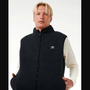 Ripcurl Black Fleece Quest Polar Vest L
